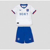 Echipament fotbal Rangers Tricou Deplasare 2024-25 pentru copii maneca scurta (+ Pantaloni scurti)